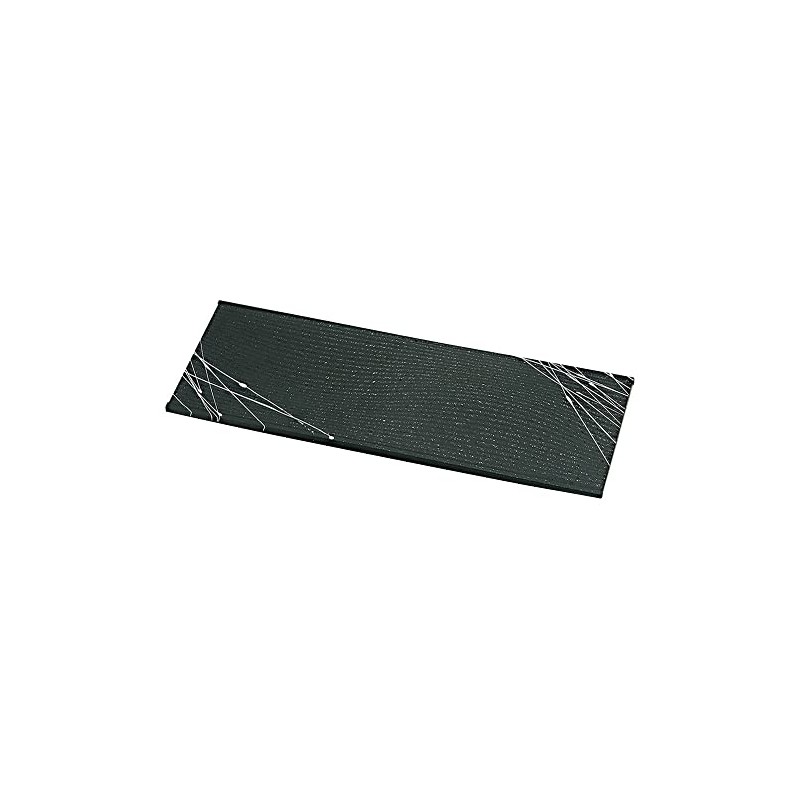 [TA] Long Square Ripple Plate Black Clear Taki White Rung,
