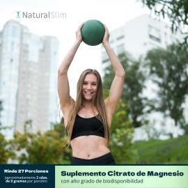 Magimag Citrato De Magnesio En Polvo Naturalslim Sabor Fresa/Limón