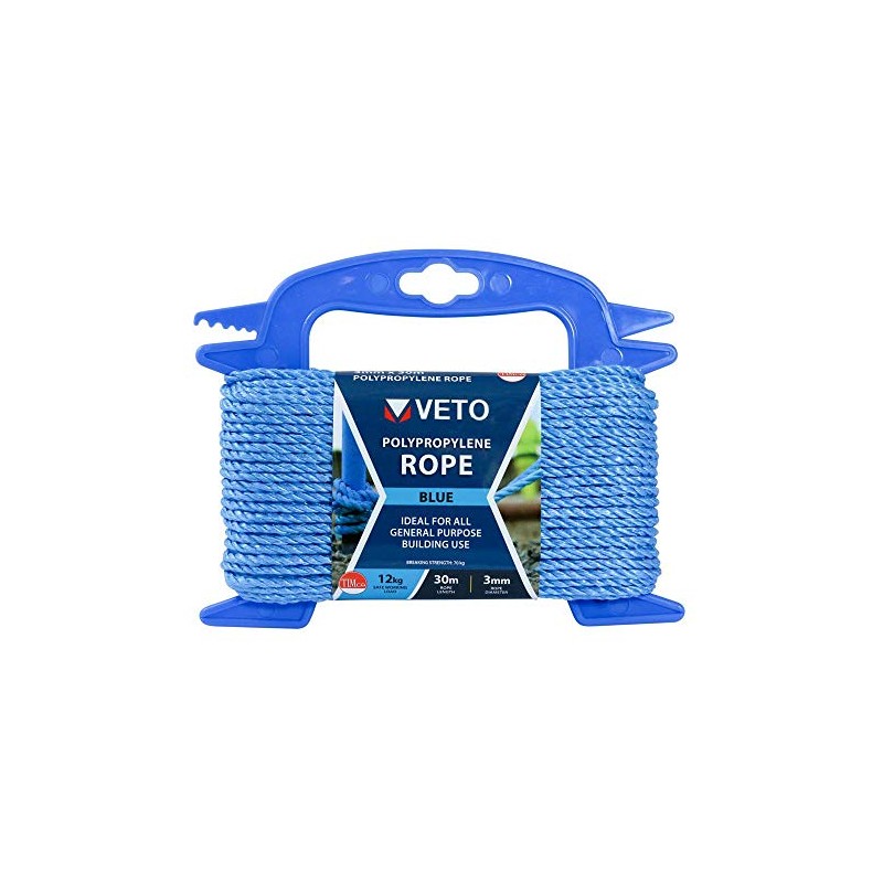 TIMCO BR330W Blue Polypropylene Rope – General Purpose – for