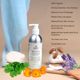 YOGEE IllumineAura Skin Nourisher for Face and Body with SPF 30 PA+++ Natural Organic Ayurvedic Sustainable - (250 ML)