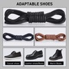 NDTEZUGT Waxed Shoe Laces for Cole Haan Business Oxford Boots,