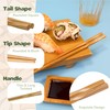 BambooMN Premium Reusable Japanese Bamboo Chopsticks, Twisted 9 inch -