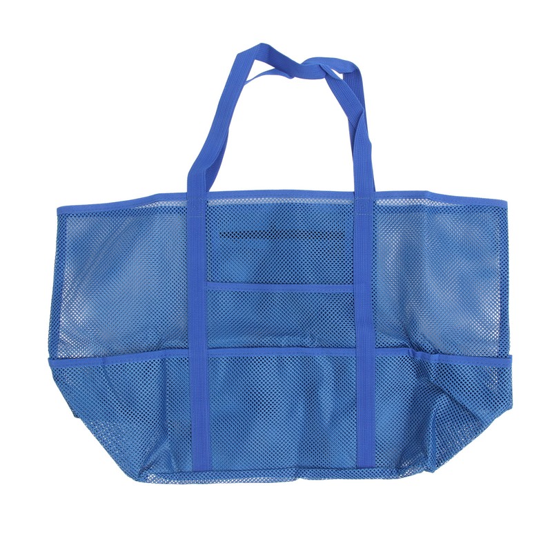Mesh Beach Bag with 8 Pockets Waterproof Large Capacity Portable
