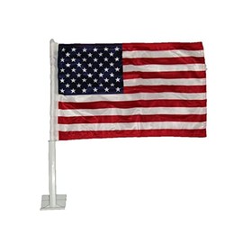 12x15.5 USA American Double Sided Nylon Car Window Vehicle 12"x15.5" Flag