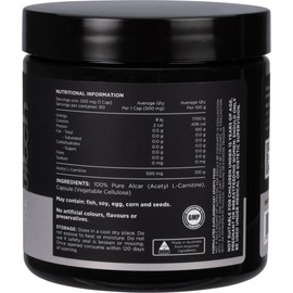 Switch Nutrition Alcar 100% Pure Acetyl L-carnitine 60 Caps