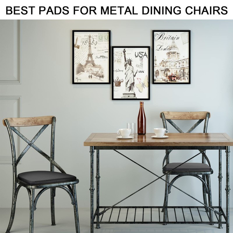 BUYUE 14" Magnetic Seat Cushion for Metal Stackable Kitchen Chair,
