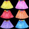 LKQBBSZ Kid's Hawaiian Hula Grass Skirts for Luau Party, Birthdays,
