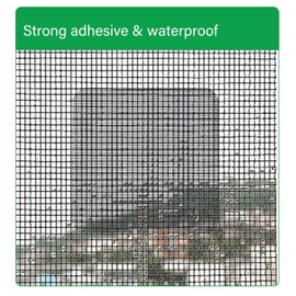3 Sheets Window Screen Patches Repair Kit, Strong Adhesive Window Screen Mesh Tape with 3 Sizes for Mesh Screen Door, Strong Adhesive Fiberglass Quick Screen Repair Tape