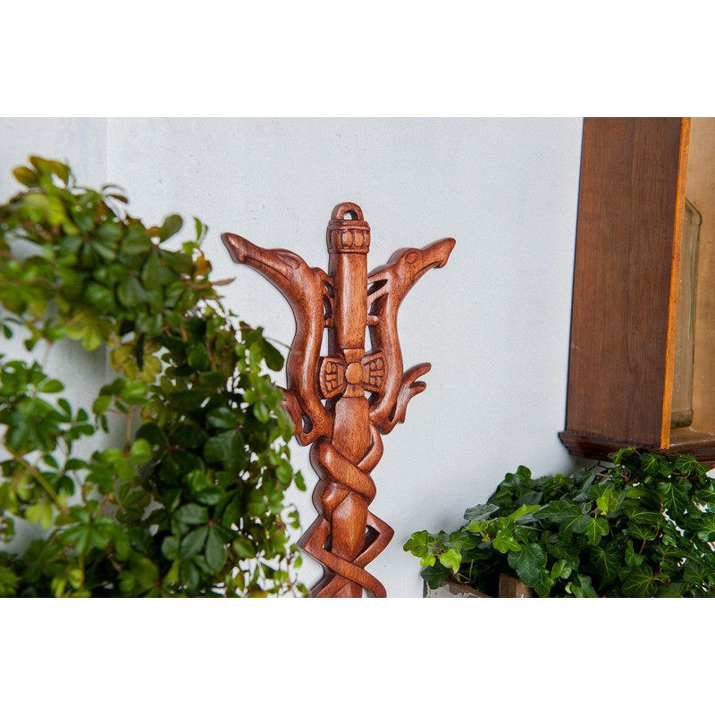 Windalf Viking Dragon Sword 35 cm Decoration for Viking Tents