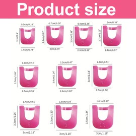 YAFLUG 52 Stück Nagelschablonen, Nagel Schablone, Wiederverwendbar Nägel Edge Hautbarriere Kit, Nail Art Lackschutz Spitzenschutz,Nagel Zubehör Mit Nagel Kunst Sticker(10 Größen)