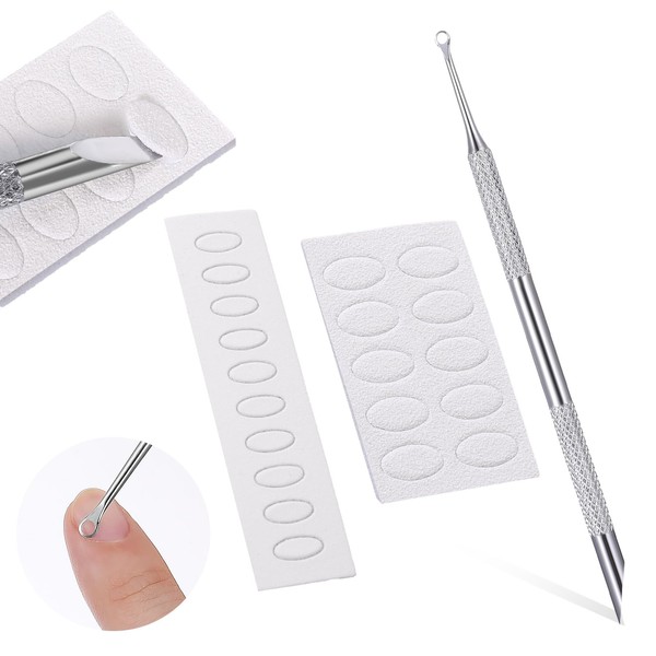 Nagelhautschieber Profi Edelstahl Doppelendig Nagelschieber Metallspatel Spatel Cuticle Pusher Reiniger