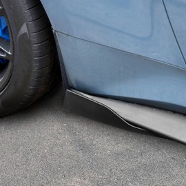 KEWISAUTO Rear Side Skirt Spoiler for Ford Mustang 2024-2025 Accessories, Lower Bumper Skirt Splitters Diffuser Winglets Protector, Lower Side Guard Protection Wings, Sporty Shark Fin Design