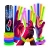30 Pulseras Neon Gruesa Cyalume Luz Fosforescente Glow Stick