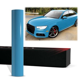 2pcs 4"x8" (10cmx20cm) Sample PPF Paint Protection Film Gloss Miami Blue Self Healing Auto Bra Vinyl Wrap Invisible Scratches Shield Sheet DIY