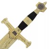 KING SOLOMON MEDIEVAL TEMPLAR CRUSADER REPLICA LONGSWORD- BLACK FANTACY SWORD