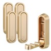 miyonsin Gold Foldable Wall Hooks, Metal Foldable Hooks Wall Wount