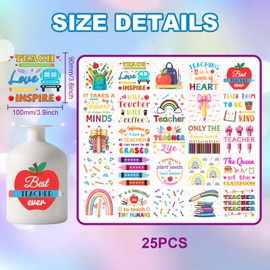 GLOBLELAND 25 Blatt Schmetterlingsblumen Bunte Einmachglas Aufkleber Rosen Hortensien Kunststoff Aufkleber Selbstklebender Laternenglas Aufkleber Für Fenster Lampen Glas Tassen Kunst Heimdekoration