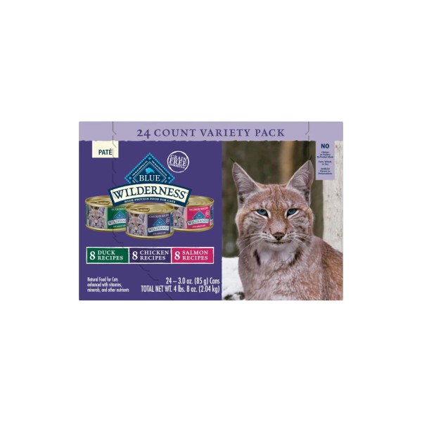 BLUE Wilderness Grain Free Wet Cat Food Variety Pack Chicken