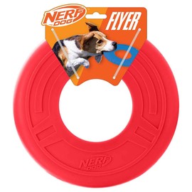 Juguete para Perro Nerf Flyer para Perro, Frisbee, Ligero, Duradero y Resistente al Agua, Ideal para Playa y Piscina, 10 Pulgadas de diámetro, para Ra