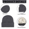 HEOUCH Women's Beanie Hat, Unisex Winter Hat, Soft Satin Lined