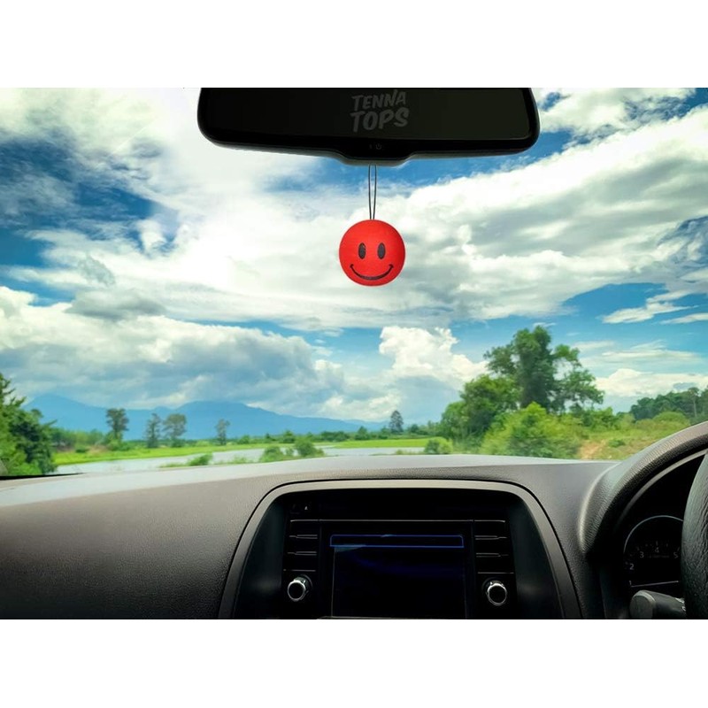 HappyBalls Happy Smiley Face Car Antenna Ball/Auto Mirror Dangler/Dashboard Accessory