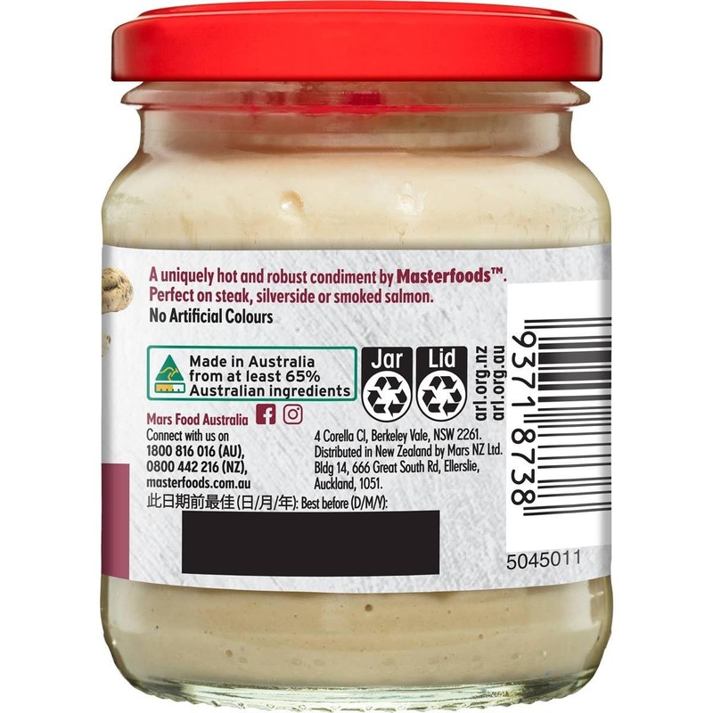 Masterfoods Horseradish Cream 175 g
