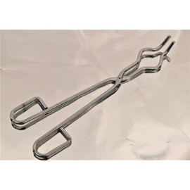 Chang Bioscience Crucible Tongs, Steel, 15 3/4" (40 cm), Silver