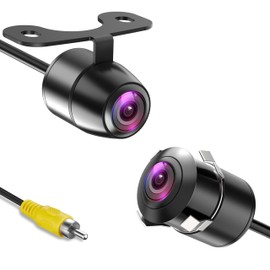 AHD 1080P Backup Camera, Metal Housing 170 Degree Wide View Angle Universal Car Front/Side/Rear View Camera, Easy Install, Removable Guildlines, Mirror Non-Mirror Image, AHD 1080P/720P, 12V/24V