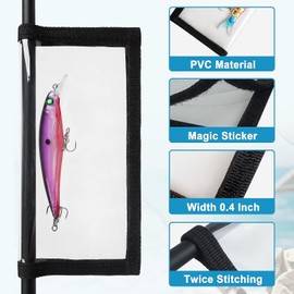 SILANON Fishing Lure Wraps Covers,4/8 Packs Clear PVC Lure Covers Durable Fishing Bait Cover Easily See Lures Fishing Hook Covers Bait Storage Protector Keep Fishing Safe for Fishing Rod