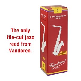 Vandoren SR273R Saxo Tenor JAVA Cañas rojas Fuerza 3; caja de 5