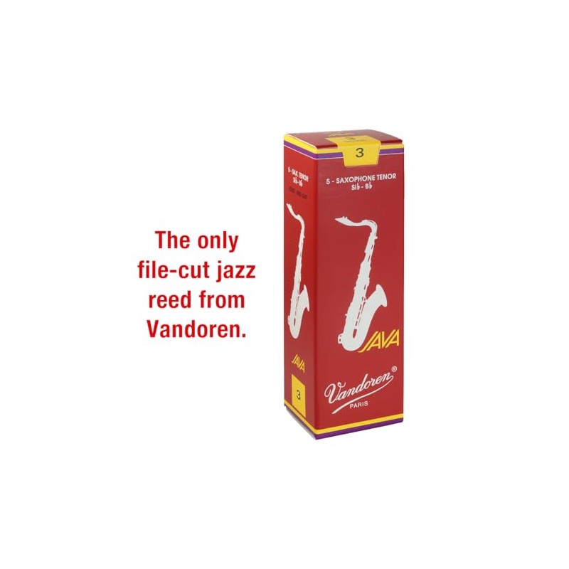Vandoren SR273R Saxo Tenor JAVA Cañas rojas Fuerza 3; caja