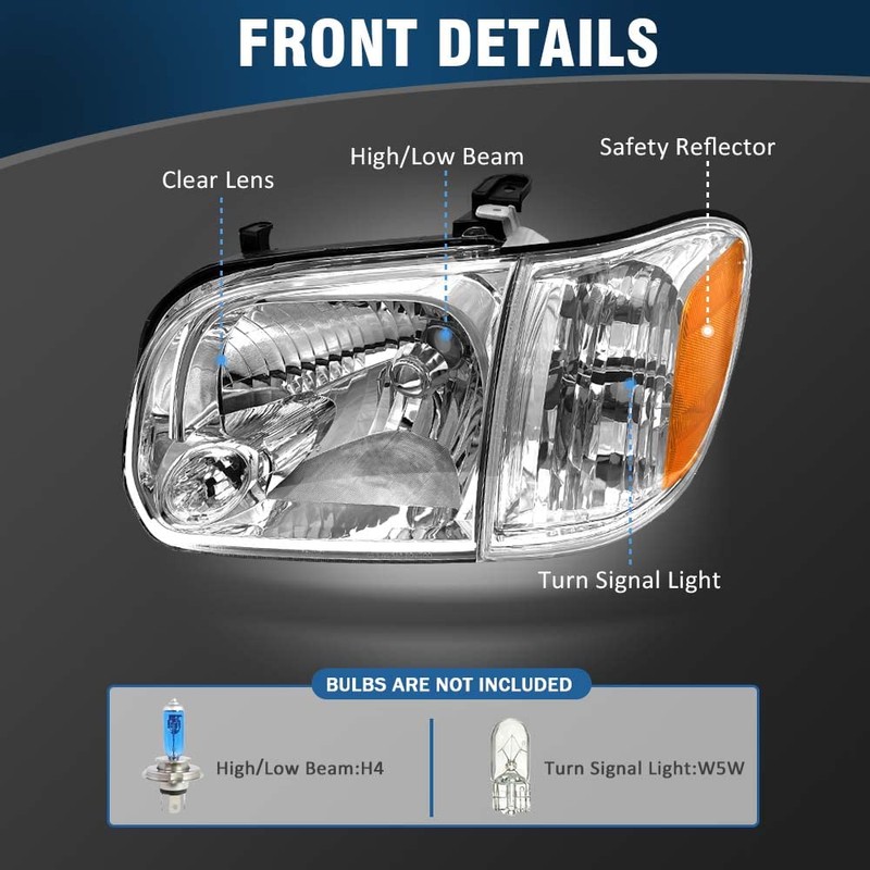 AXLAHA 2005-2006 Tundra Headlights Assembly for 2005-2006 Toyota Tundra /