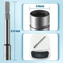 Dreyoo Multitool Bit Driver Extender, Multi Tool 1/4 Bit, Bit Kit Extender Compatible with Leatherman/Surge/Wave Plus and Signal Bits Set, Multitool Bit Driver Extender (Silver)