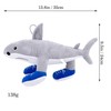 HNIEHEDT Tung Tung Tung-Sahur Plush, Tralalero Shark Toy,Funny Italian Shark