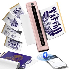 Phomemo TP88 Tattoo Stencil Machine- Tattoo Transfer Printer with 10pcs Transfer Paper, Stencil Kit for Artists, Compatible with Smartphone & PC