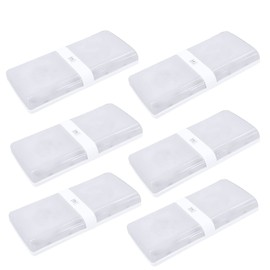 Facon 6 Pack LED RV Pancake Light Square Ceiling Dome Light Under Cabinet Light with Switch, 12V DC Interior Light for RV Motor-Homes Camper Caravan Trailer Boat (Double Dome Light)