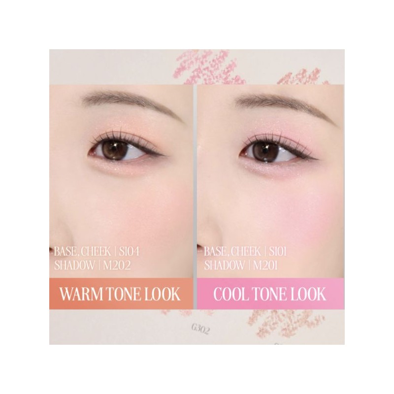 CLIO Soft Blending Shadow Stick 1.4g [Shimmer/Matte/Glitter], Color:S101. Fallin Peony