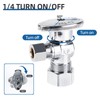 (4 Pack) BH Angle Stop Valve 1/2" Nominal Comp x