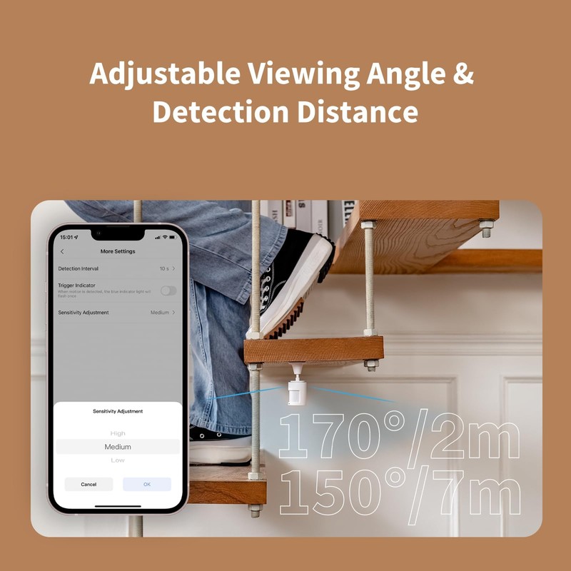Aqara Zigbee Motion Sensor P1-3 Pack, Smart Motion Detector for