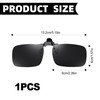 Bansusu Clip On Sunglasses Polarized Flip Up Driving Glasses For
