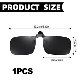Bansusu Clip On Sunglasses Polarized Flip Up Driving Glasses For Men Women, Polarized UV Protection Anti-Glare Over Glasses Flip Up Sunglasses Driving/Fishing Anti Glare|100% UV400 Protection