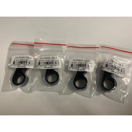 Fasster T160 Billet Aluminum Brake Single Line Clamps 4.8mm ID Black Sets of 4