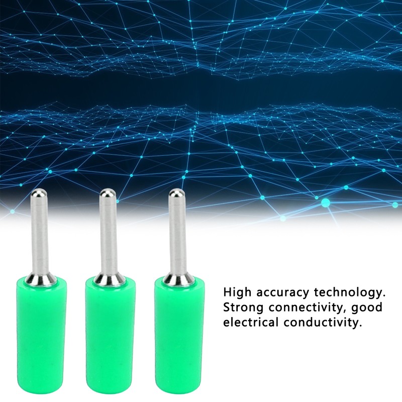 100Pcs Banana Plug Male Nickel Plated Brass Pin Straight for