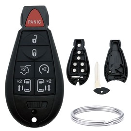 EJOAOJE Replacement for Jeep Key Fob Shell Cover Fits for Dodge RAM 1500 2500 3500 Grand Caravan Journey Durango Jeep Grand Cherokee Keyless Entry Key Fob Case (7-Button)