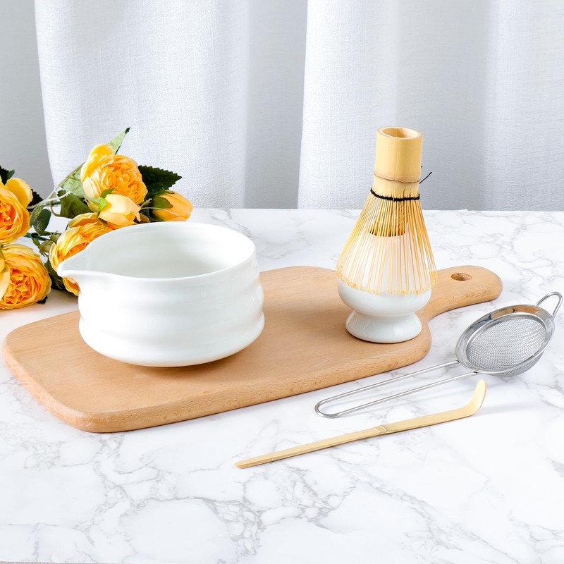5 Pieces Matcha Tea Set, Matcha Whisk Set Cute Whisk