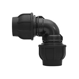 Gebo Plast Angle 20 25 32 90° PE Clamp Fitting Elbow Clamp Connector (32 x 32 mm)