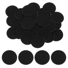 uxcell 120Pcs Round Felt Circles, 30mm (1-1/8") Black Non-Woven Felt Fabric Sticker Self-Adhesive Felt Pads Pre Cut Felt Pads for Sewing Costume Handcraft Cut Crafts DIY Projects