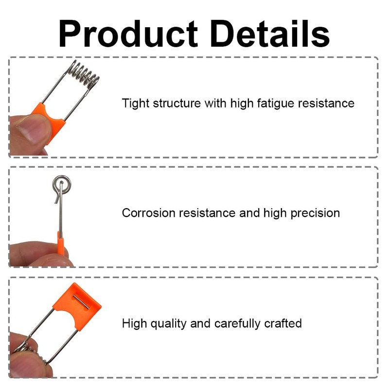 10Pcs Downlight Spring Clips, 45 x 17mm Twist Spring Retainer