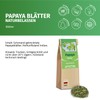 Papaya Leaves and Papaya Stems Air Dried and Cut Without