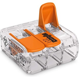 100x WAGO 221-413 ELECTRICAL WIRE BLOCK CONNECTOR STRIP 12V 220-240V CABLE TERMINAL